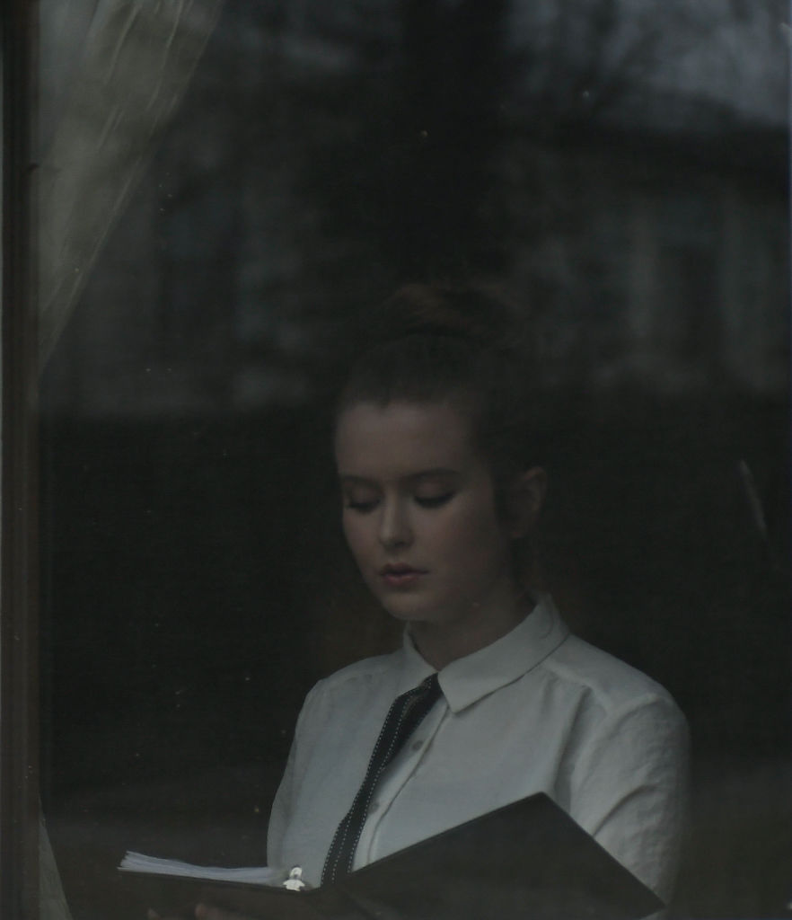 Emalee Flatness warms up before performing in "The Milly Project"